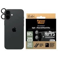 PanzerGlass Hoops Melns Objektīva aizsargs iPhone 16 6.1" / 16 Plus 6.7" 1283