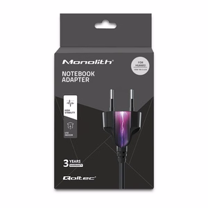 Qoltec 51038 barošanas adapteris iekštelpu 65 W melns