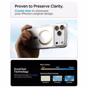 Spigen Ultra Hybrid MagSafe maciņš iPhone 18 Pro Max / 17 Pro Max, caurspīdīgs zeltains