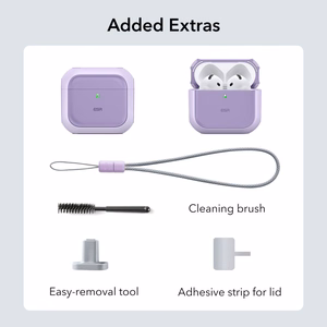 ESR Orbit Halolock Magnētiskais viedtālruņa apvalks Apple AirPods 4 - violets