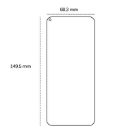 Rūdītais 2,5D aizsargstikls Huawei Nova 5T / Honor 20 tālrunim