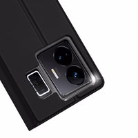 Dux Ducis Skin Pro viedtālruņa apvalks Realme GT Neo 5 / Realme GT3 Flip karšu maciņš statīvs melna