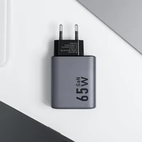 FORCELL F-ENERGY GaN VT-42B pelēks ceļojuma lādētājs 2 x Type C + USB A PD QC4.0 4A 65W ar PD