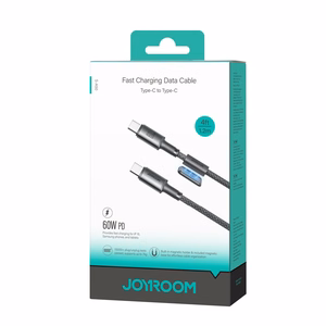 Cable USB-C - USB-C Joyroom S-A50, 60W, 1.2m pelēks