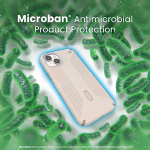 Speck Presidio2 Grip MagSafe vāciņš ar ClickLock ierīcei iPhone 15 Plus / 14 Plus, “Bleached Bone / Heirloom Gold” krāsā