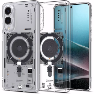 Чехол Spigen Ultra Hybrid Mag с MagSafe для Samsung Galaxy S25 Edge с принтом - прозрачный