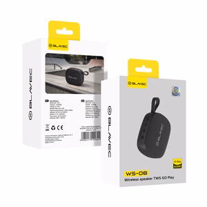 Blavec Portatīvais Bluetooth Skaļrunis TWS WS-06 Go Play - 6W (WS06-B) melns