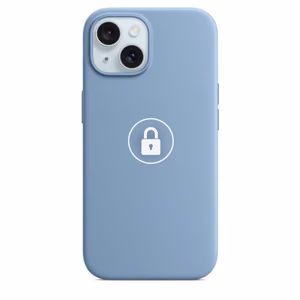 Telefona maciņš "Silicone Case v2" iPhone 15 Plus / Winter Blue / iepakojumā