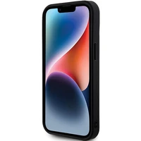 Guess Rhinestone Metal Logo viedtālruņa apvalks iPhone 15 - rozā