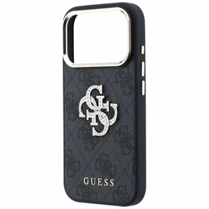Guess 4G & Big Strass Logo vāciņš modelim iPhone 18 Pro / 17 Pro – melns