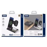 JELLICO bezvadu lādētājs 3in1 W12 15W Melns