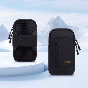 TECH-PROTECT M6 universāla sporta rokas saite melna/oranža