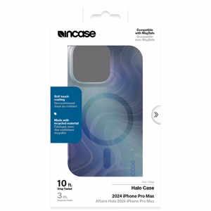 Incase Halo Case vāciņš ar MagSafe iPhone 16 Pro Max tālrunim, Oil Slick Ocean krāsā