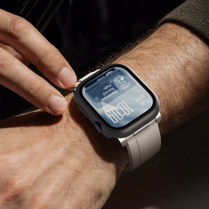 AmazingThing Minimal aizsargājošs vāciņš Apple Watch Series 11 46mm - Melns