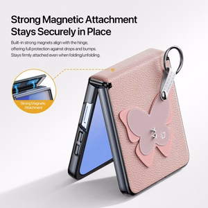 DUX DUCIS apvalks LUVY Samsung Z Flip 7 rozā