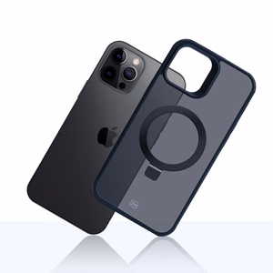 3mk Smoke viedtālruņa apvalks Mag&Stand Apple iPhone 12 Pro Max - melns