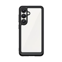 Kosmosa apvalks ar gēla rāmi Samsung Galaxy S25 - melns