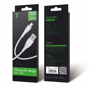 Kabelis T-PHOX Nature Micro USB, balts, 1.2M 3A