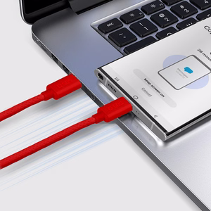 SBS TECABLETISSUETCCR USB-C - USB-C 1,5 m 60W pīts kabelis - sarkans