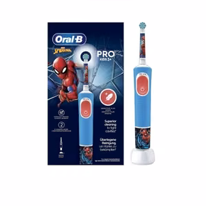 Oral-B Vitality Pro Kids Spider-Man – uzlādējama bērnu elektriskā zobu birste, 1 uzgalis, 2 tīrīšanas režīmi, zils