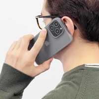 Kingxbar Plain Series viedtālruņa apvalks iPhone 13 Pro Max silikona apvalks pelēks