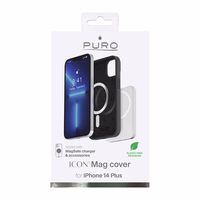 PURO ICON MAG - maciņš iPhone 14 Max MagSafe (melns)