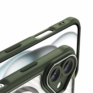 Leading Series Magnētiskais silikona viedtālruņa apvalks iPhone 16 Plus - zaļa