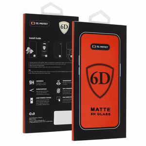 Tel Protect Pilna Līme 6D Matēts Rūdīts Aizsargstikls Iphone 13/13 Pro/16E Melns