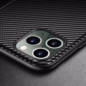 Crong Prestige Carbon vāciņš ierīcei iPhone 11 Pro Max, melns