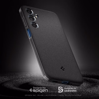 Spigen Essential SandBlast viedtālruņa apvalks Samsung Galaxy M35 5G - melns