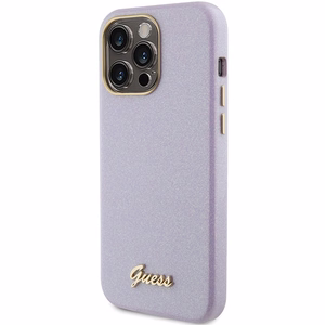 Guess Spīdīgs mirdzošs apvalks iPhone 15 Pro Max - ceriņkrāsa