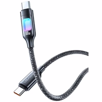 Kabelis USAMS TC Series SJ750 100W USB-C uz USB-C 1,2 m tumšs