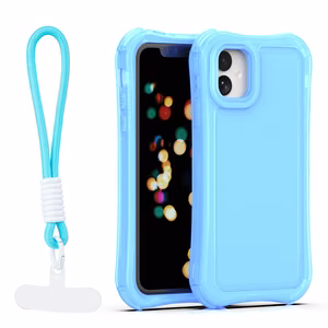 Safepop maciņš ar siksniņu priekš iPhone 11 zils