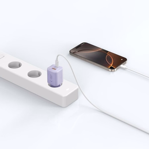Tech-Protect NCM33 PD 33W QC3.0 USB-C / USB-C sienas lādētājs - violets