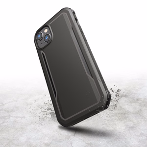 Raptic X-Doria Fort viedtālruņa apvalks iPhone 14 Pro Max ar Magnētisko bruņotu melnu pārklājumu