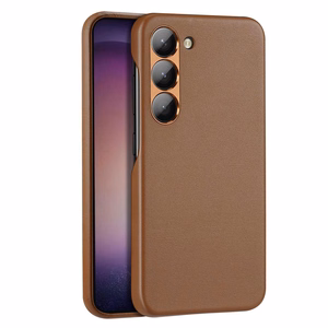 Dux Ducis Grit viedtālruņa apvalks Samsung Galaxy S23+ elegants apvalks no mākslīgās ādas brūna
