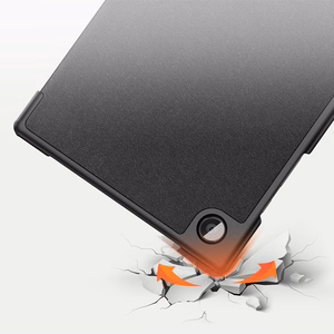 Dux Ducis Domo salokāms planšetdatora apvalks ar gudro miega funkciju un statīvu Samsung Galaxy Tab A8 10.5'' 2021 melns