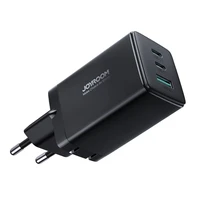 Joyroom ātrais GaN lādētājs 65W USB-A, 2x USB-C melns + USB-C - USB-C kabelis 100W 1.2m (TCG01)