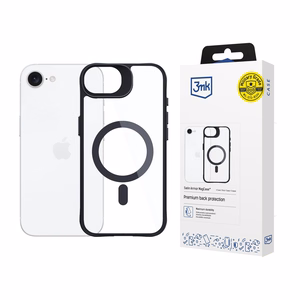 3mk Satin Armor Magnētiskais viedtālruņa apvalks Apple iPhone 16e / SE 4 - caurspīdīgs