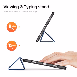 Korpuss Dux Ducis Domo Samsung X210/X215/X216 Tab A9 Plus 11.0/X230/X235/X236 Tab A11 Plus 11.0 tumši zils