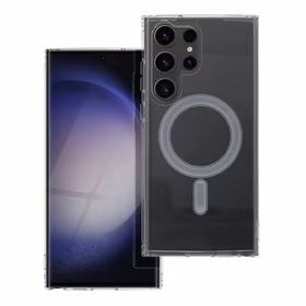 CLEAR MAG COVER viedtālruņa apvalks, saderīgs ar MagSafe, paredzēts SAMSUNG S23 Ultra, caurspīdīgs