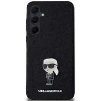 Karl Lagerfeld Fiksēts Mirdzošs Ikonik Logo Metal Pin viedtālruņa apvalks Samsung Galaxy A55 - melns