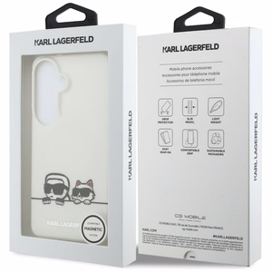 Karl Lagerfeld чехол IML Peekaboo Karl&Choupette MagSafe для Samsung Galaxy S26 Plus прозрачный