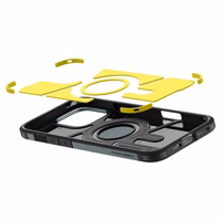 Spigen Tough Armor Magnētiskais viedtālruņa apvalks ar statīvu iPhone 16 Pro - zaļš