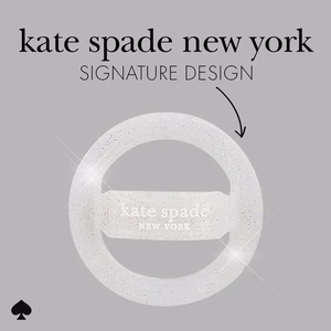 Kate Spade New York Magnetic Loop Grip MagSafe magnētiskais tālruņa turētājs pirkstam, “The Sparkle Silver”