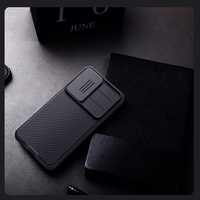 Nillkin CamShield Pro viedtālruņa apvalks Samsung Galaxy S25 ar kameras pārsegu - Melns