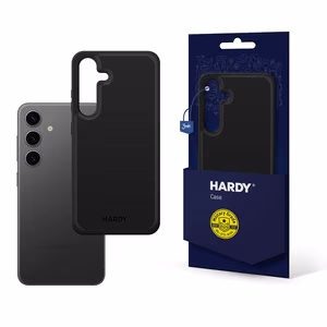 3mk Hardy Android Silky Leather MagCase maciņš Samsung Galaxy S24+ - melns