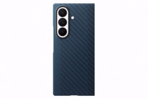 Samsung Galaxy Z Fold8 Ultra aramīda šķiedras magnētiskais vāciņš ar 2 pretatspīduma plēvēm, zils