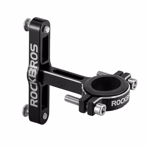 Rockbros KS-416 regulējams alumīnija pudeles turētāja adapteris – melns