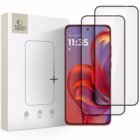 Tech-Protect Glass Fit+ 2 komplekti Aizsargstikls priekš Motorola Edge 50 Neo / 60 Neo - melns (m)